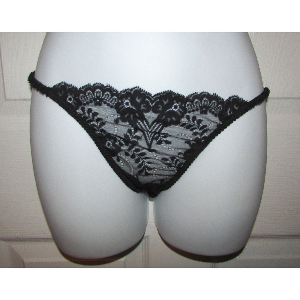 VOGUE BRA Black Lace Panty - Medium